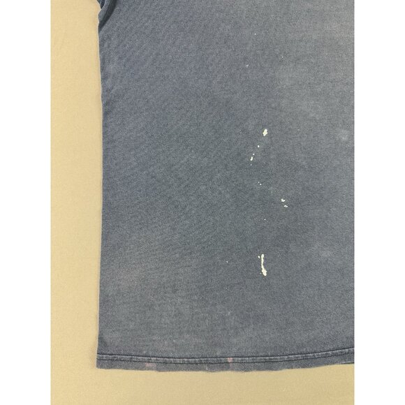 Rare Vintage Y2K Nike Swoosh Faded Thrashed Navy Blue XL Shirts Sports Hype Gym - Picture 5 of 13